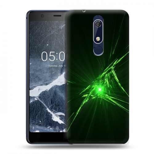 Дизайнерский пластиковый чехол для Nokia 5.1 Абстракции Сияние