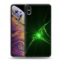 Дизайнерский силиконовый чехол для Iphone Xs Max Абстракции Сияние