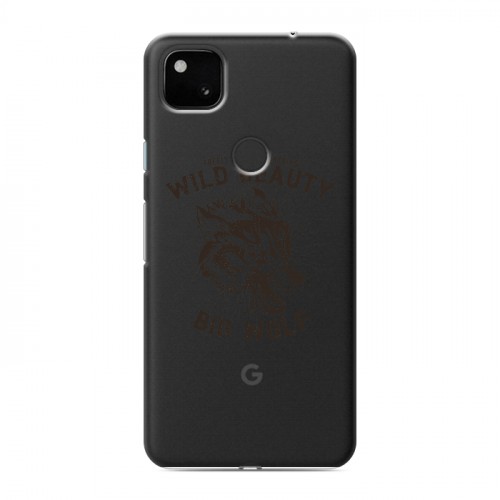 Полупрозрачный дизайнерский пластиковый чехол для Google Pixel 4a Волки