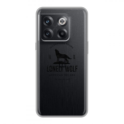 Полупрозрачный дизайнерский пластиковый чехол для OnePlus 10T Волки