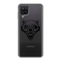 Полупрозрачный дизайнерский пластиковый чехол для Samsung Galaxy A12 Волки