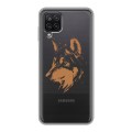 Полупрозрачный дизайнерский силиконовый чехол для Samsung Galaxy A12 Волки