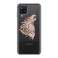 Полупрозрачный дизайнерский пластиковый чехол для Samsung Galaxy A12 Волки