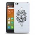 Полупрозрачный дизайнерский пластиковый чехол для Xiaomi Mi4S Волки