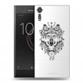 Полупрозрачный дизайнерский пластиковый чехол для Sony Xperia XZs Волки