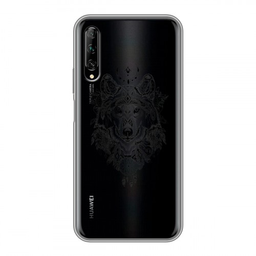 Полупрозрачный дизайнерский пластиковый чехол для Huawei Y9s Волки