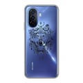 Полупрозрачный дизайнерский пластиковый чехол для Huawei Nova Y70 Волки