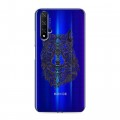 Полупрозрачный дизайнерский пластиковый чехол для Huawei Honor 20 Волки