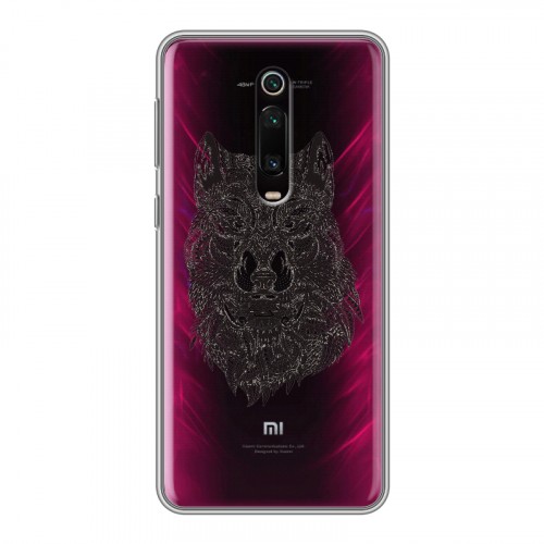 Полупрозрачный дизайнерский силиконовый чехол для Xiaomi RedMi K20 Волки