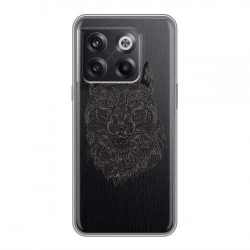 Полупрозрачный дизайнерский силиконовый чехол для OnePlus 10T Волки
