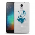 Полупрозрачный дизайнерский силиконовый чехол для Xiaomi RedMi Pro Волки