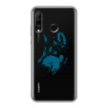 Полупрозрачный дизайнерский силиконовый чехол для Huawei P30 Lite Волки