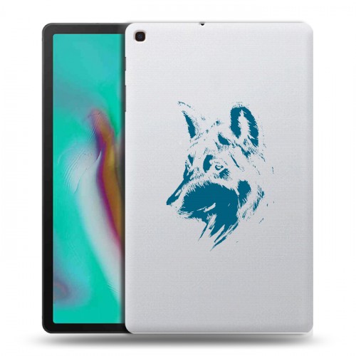 Полупрозрачный дизайнерский пластиковый чехол для Samsung Galaxy Tab A 10.1 (2019) Волки