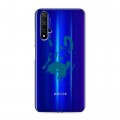 Полупрозрачный дизайнерский пластиковый чехол для Huawei Honor 20 Волки