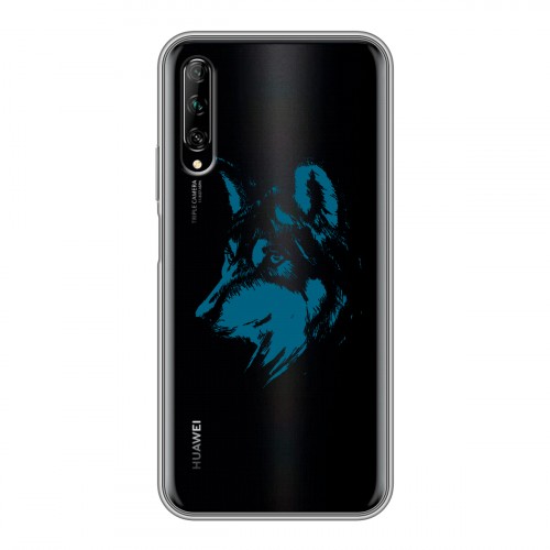 Полупрозрачный дизайнерский пластиковый чехол для Huawei Y9s Волки