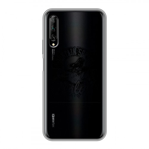 Полупрозрачный дизайнерский пластиковый чехол для Huawei Y9s Волки