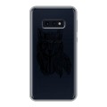 Полупрозрачный дизайнерский силиконовый чехол для Samsung Galaxy S10e Волки