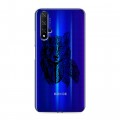 Полупрозрачный дизайнерский пластиковый чехол для Huawei Honor 20 Волки