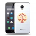 Полупрозрачный дизайнерский пластиковый чехол для Meizu M2 Note Прозрачные знаки зодиака