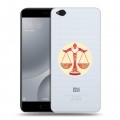 Полупрозрачный дизайнерский пластиковый чехол для Xiaomi Mi5C Прозрачные знаки зодиака