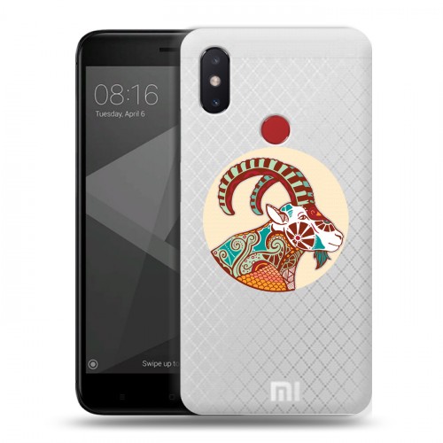 Полупрозрачный дизайнерский пластиковый чехол для Xiaomi Mi8 SE Прозрачные знаки зодиака