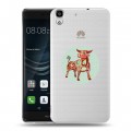 Полупрозрачный дизайнерский пластиковый чехол для Huawei Y6II Прозрачные знаки зодиака