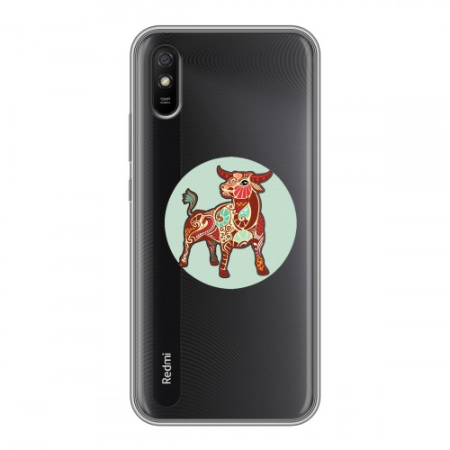 Полупрозрачный дизайнерский силиконовый чехол для Xiaomi RedMi 9A Прозрачные знаки зодиака