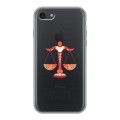 Полупрозрачный дизайнерский силиконовый с усиленными углами чехол для Iphone 7 Прозрачные знаки зодиака