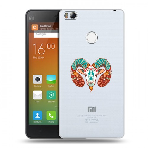 Полупрозрачный дизайнерский пластиковый чехол для Xiaomi Mi4S Прозрачные знаки зодиака