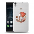 Полупрозрачный дизайнерский пластиковый чехол для Huawei Y6II Прозрачные знаки зодиака