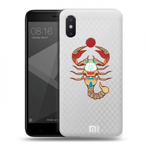 Полупрозрачный дизайнерский пластиковый чехол для Xiaomi Mi8 SE Прозрачные знаки зодиака