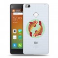 Полупрозрачный дизайнерский пластиковый чехол для Xiaomi Mi4S Прозрачные знаки зодиака