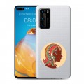 Полупрозрачный дизайнерский пластиковый чехол для Huawei P40 Прозрачные знаки зодиака