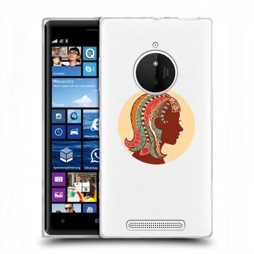 Полупрозрачный дизайнерский пластиковый чехол для Nokia Lumia 830 Прозрачные знаки зодиака