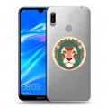 Полупрозрачный дизайнерский пластиковый чехол для Huawei Y6 (2019) Прозрачные знаки зодиака