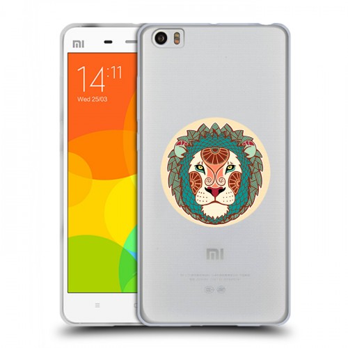 Полупрозрачный дизайнерский пластиковый чехол для Xiaomi Mi Note Прозрачные знаки зодиака