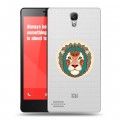 Полупрозрачный дизайнерский силиконовый чехол для Xiaomi RedMi Note Прозрачные знаки зодиака