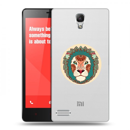 Полупрозрачный дизайнерский силиконовый чехол для Xiaomi RedMi Note Прозрачные знаки зодиака