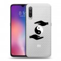 Полупрозрачный дизайнерский силиконовый с усиленными углами чехол для Xiaomi Mi9 Инь и ян