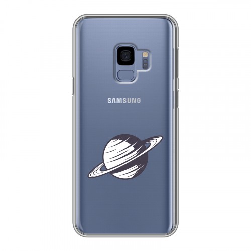 Полупрозрачный дизайнерский пластиковый чехол для Samsung Galaxy S9 Космос