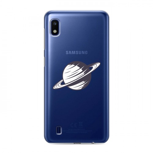 Полупрозрачный дизайнерский пластиковый чехол для Samsung Galaxy A10 Космос