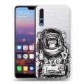 Полупрозрачный дизайнерский пластиковый чехол для Huawei P20 Pro Космос