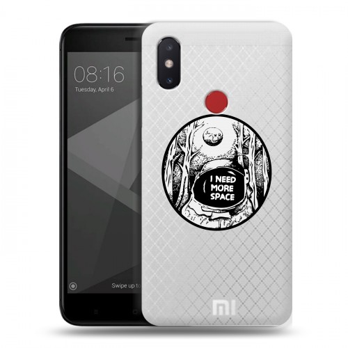 Полупрозрачный дизайнерский пластиковый чехол для Xiaomi Mi8 SE Космос