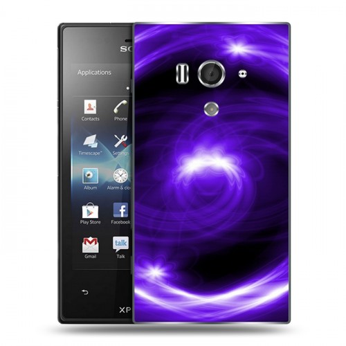 Дизайнерский пластиковый чехол для Sony Xperia acro S Абстракции Вращение