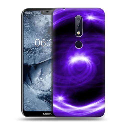 Дизайнерский пластиковый чехол для Nokia 6.1 Plus Абстракции Вращение