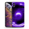 Дизайнерский силиконовый чехол для Iphone Xs Max Абстракции Вращение