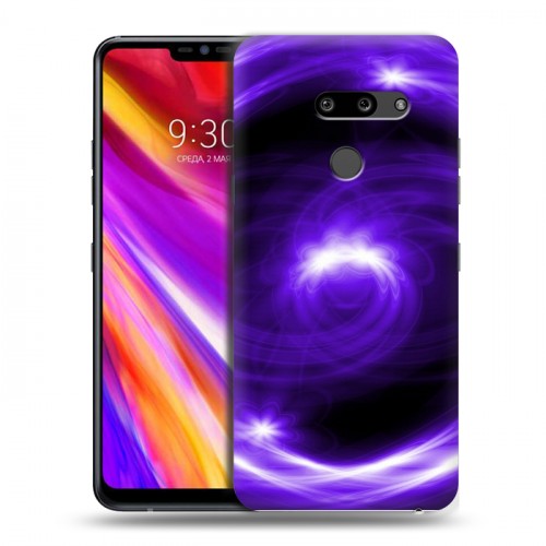 Дизайнерский пластиковый чехол для LG G8 ThinQ Абстракции Вращение