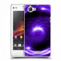 Дизайнерский пластиковый чехол для Sony Xperia L Абстракции Вращение