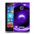 Дизайнерский пластиковый чехол для Microsoft Lumia 435 Абстракции Вращение