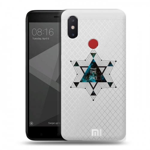 Полупрозрачный дизайнерский пластиковый чехол для Xiaomi Mi8 SE Космос